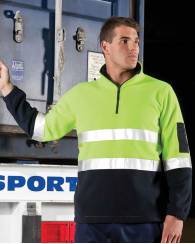 1/2 Zip Polar Fleece Hi Vis, Day/Night